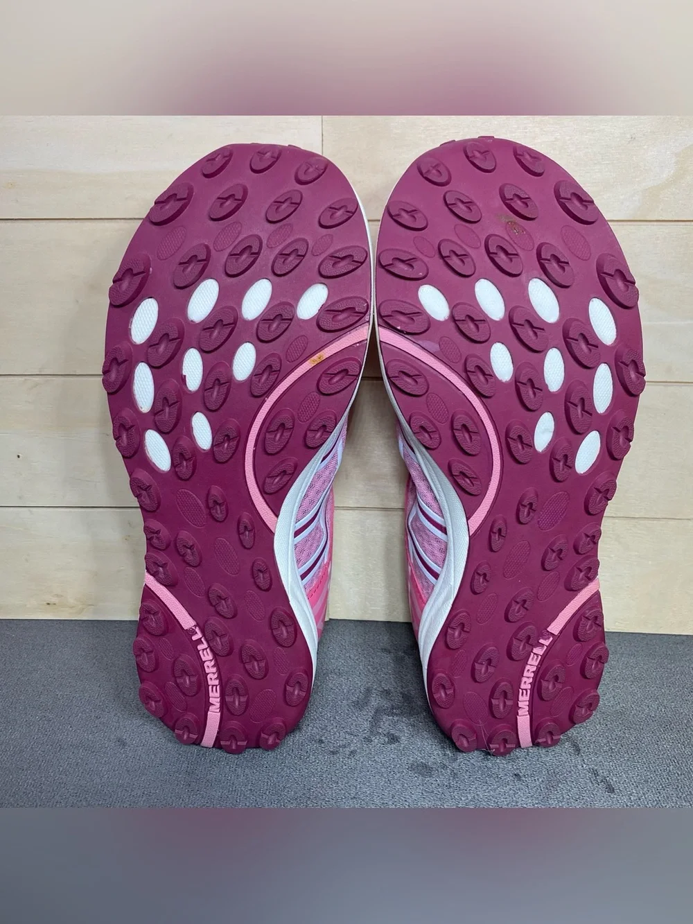 Merrell Honeysuckle Mary Janes Pink White Girl's Youth Size 4.5 Shoes